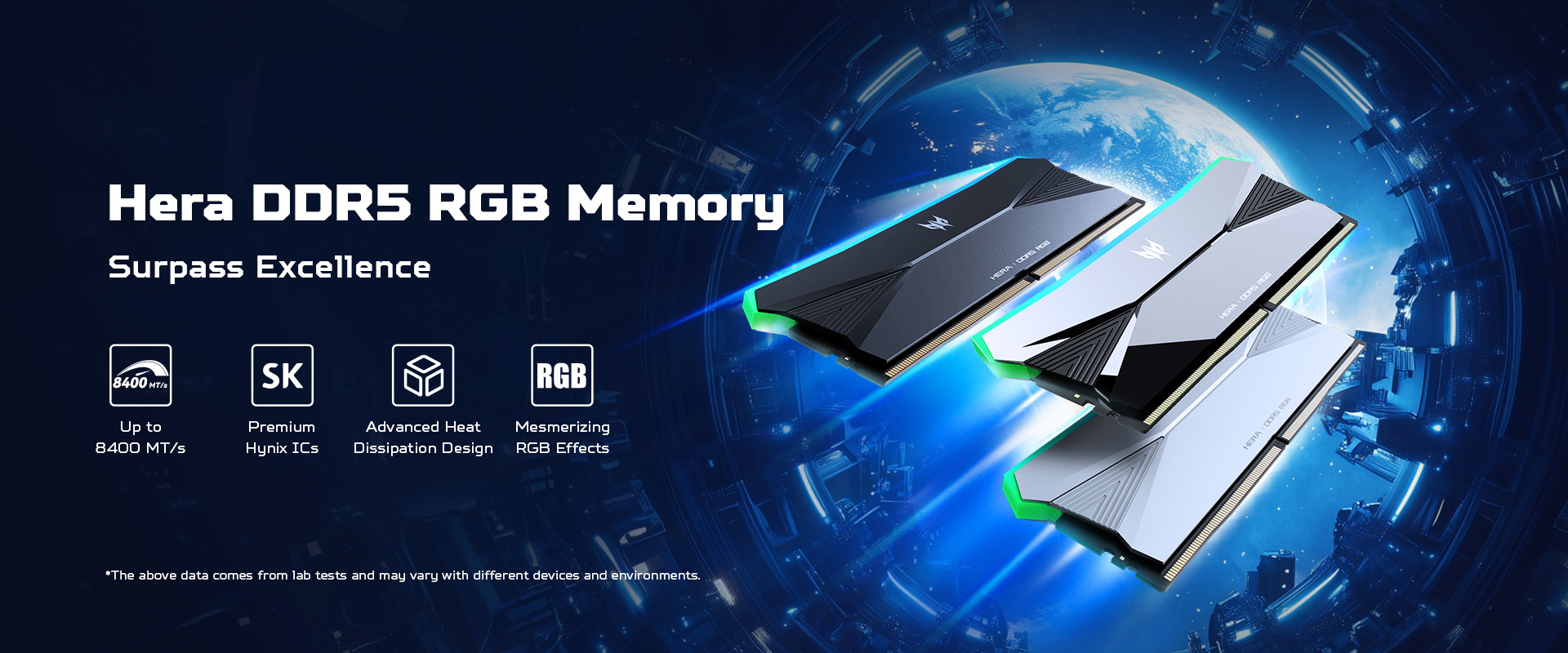 Predator Hera DDR5 RGB memory banner for PC